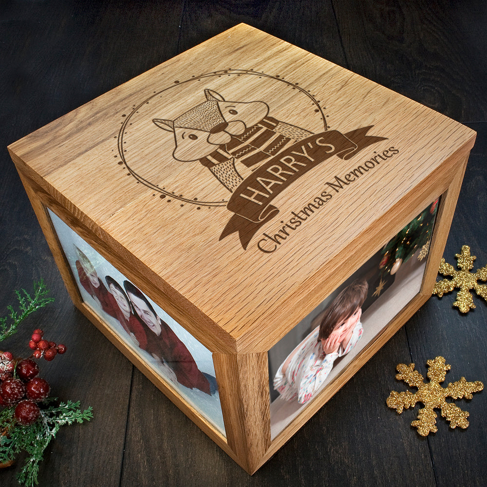 Personalised Woodland Chipmunk Christmas Memory Box - treat-republic