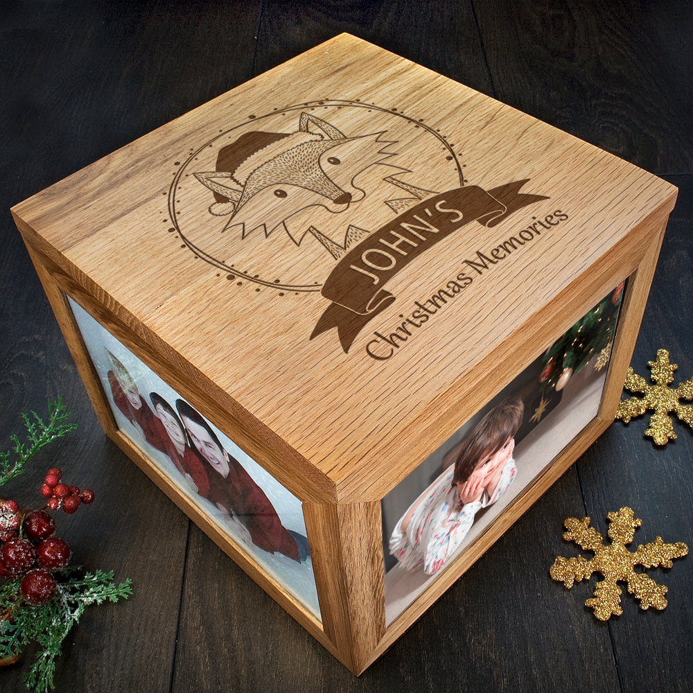 Personalised Woodland Fox Christmas Christmas Memory Box - treat-republic