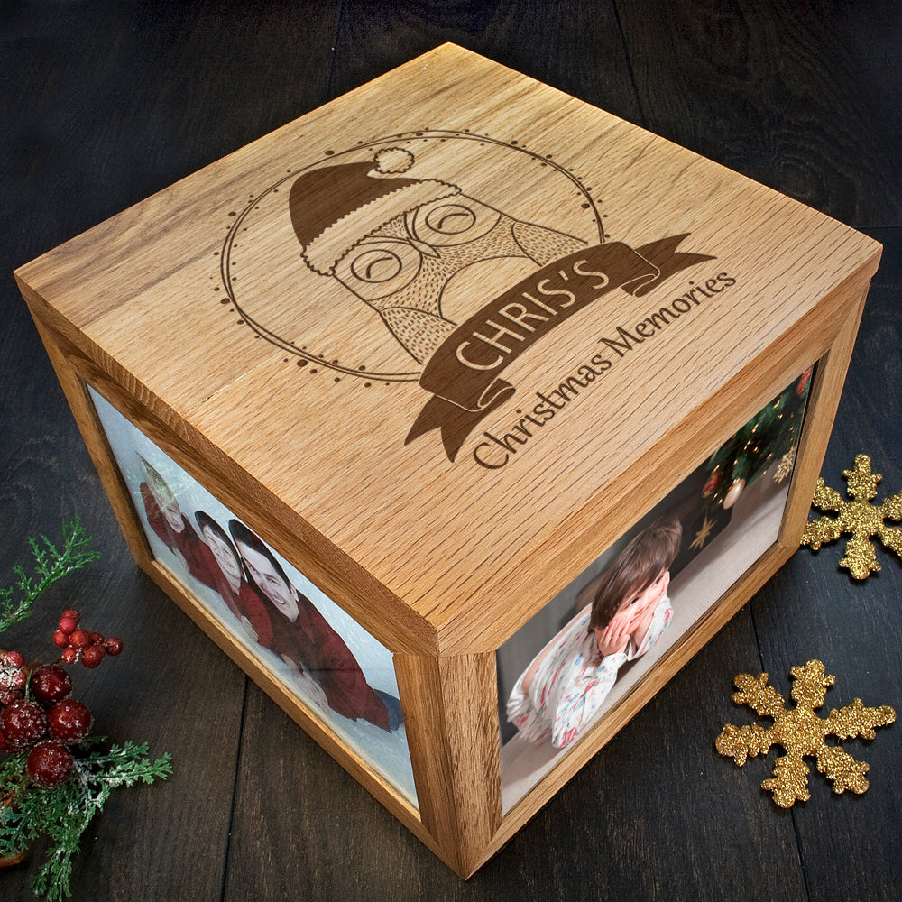 Personalised Woodland Owl Christmas Christmas Memory Box - treat-republic