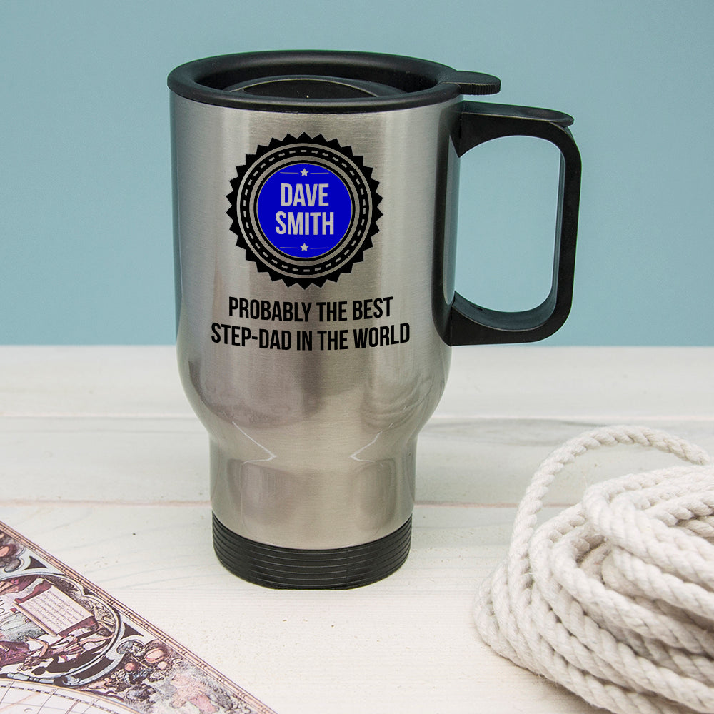Probably The Best Step Dad In The World Travel Mug - treat-republic