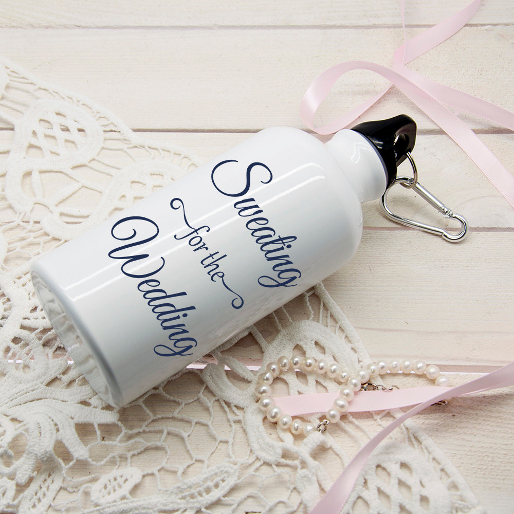 Sweating For The Wedding Personalised Water Bottle - treat-republic