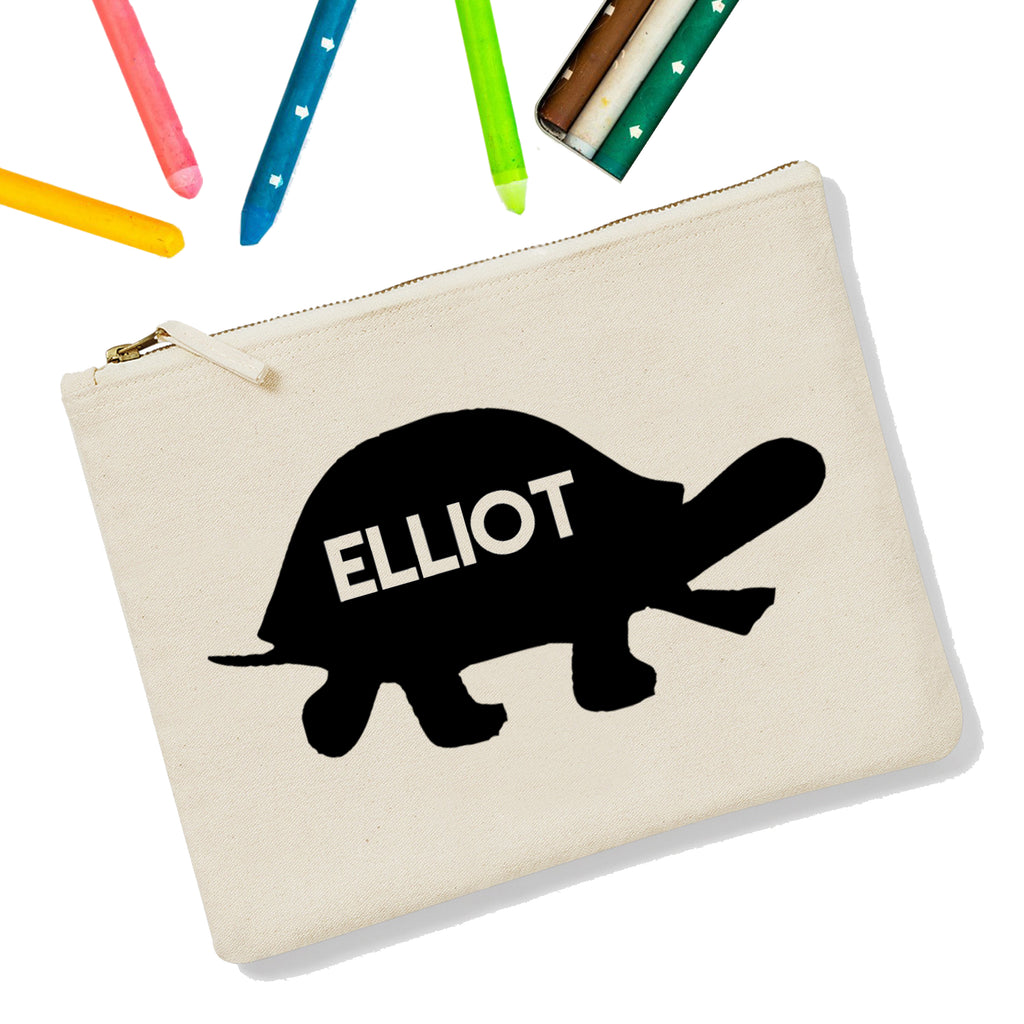 Turtle Personalised Zipup Pencil Case - treat-republic