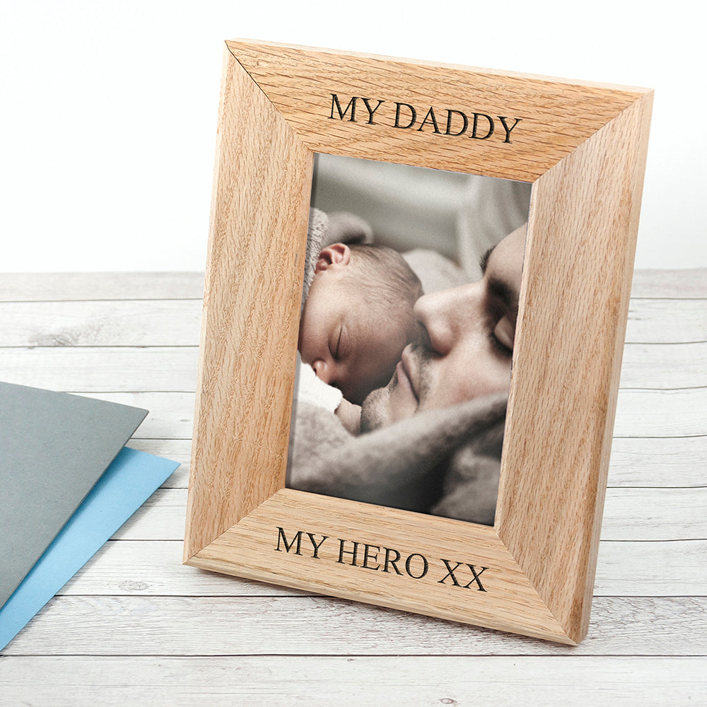 Wordsworth Collection Personalised Oak Photo Frame - treat-republic