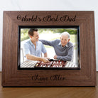 Worlds Best Dad Engraved Photo Frame - treat-republic